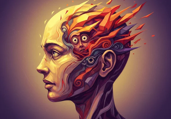 Person with mixed emotions after online BPD test result