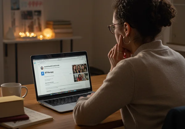 Person searching for a qualified mental health professional