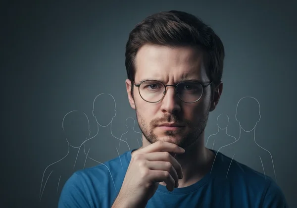 Man contemplating, symbolizing overlooked BPD symptoms in men