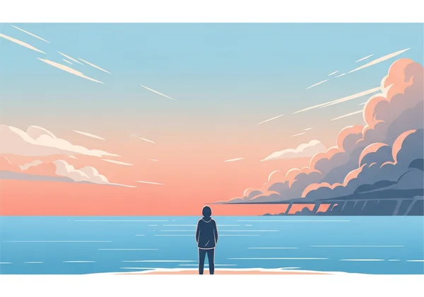 Person finding calm amidst emotional struggles