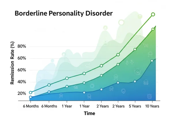Chart showing BPD remission success rates